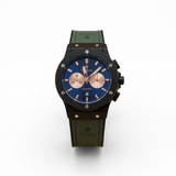 Strap Watch TS‑281 Bold Blue Leather Timepiece